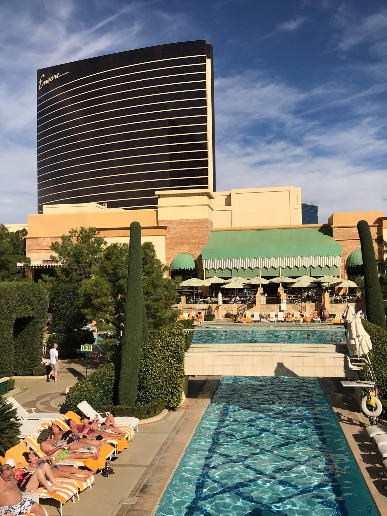 Photograph of Encore hotel and pool