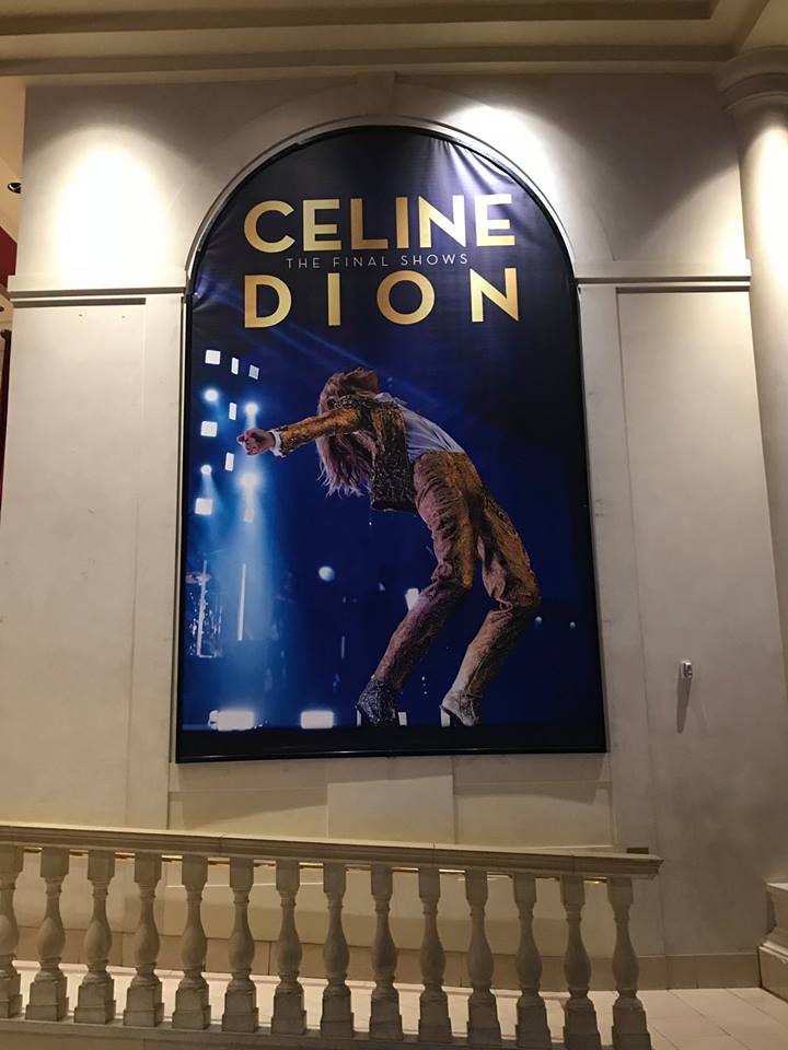 photograph of celine dion poster final show